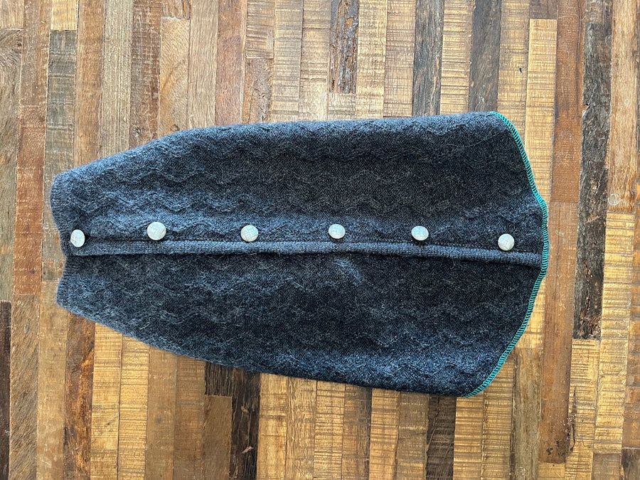 Fancy Handmade Dog Sweater, Canine Cardigans, FITS 15-25 Pounds Repurposed Dog Clothes
