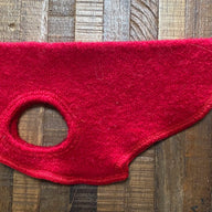 Hand Made RED Warm Wool Dog Coat, Little Dog Shirt, FITS 2-5 Pounds  Canine Cardigans