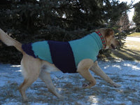 FITS 35 - 55 Pounds Dog Sweater - Repurposed Wool Dog Coat Canine Cardigans