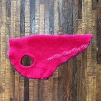 Pink Angora Super Soft Dog Sweater - Warm Dog Shirt  - FITS 8-13 Pounds LONG - Canine Cardigans