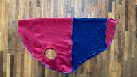 FITS 60-70 POUND Dog - Handmade Red and Blue Dog Sweater Large - Dog Sweater  - Canine Cardigans