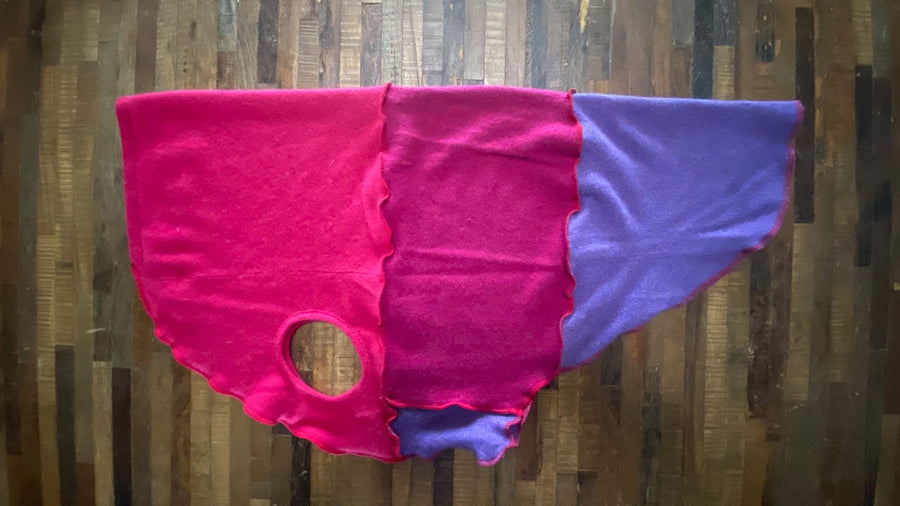 FITS 100-125 Pound Dog Great Dane - Hand Made Pink and Purple XL Wool Dog Sweater -   Dog Coat - Canine Cardigans