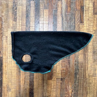 Black Cashmere Dog Sweater - Warm Dog Coat  - FITS 12-18 Pounds LONG - Canine Cardigans