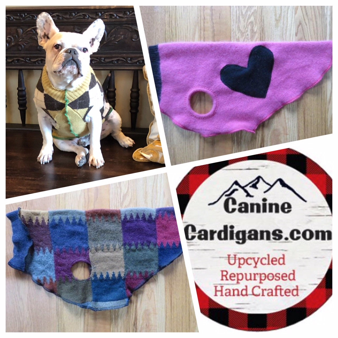 FITS 100-125 Pound Dog Great Dane - Hand Made Pink and Purple XL Wool Dog Sweater -   Dog Coat - Canine Cardigans