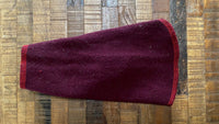 Hand Made Burgundy Warm Wool Dog Coat - Little Dog Shirt - FITS 1-3 Pounds - Canine Cardigans