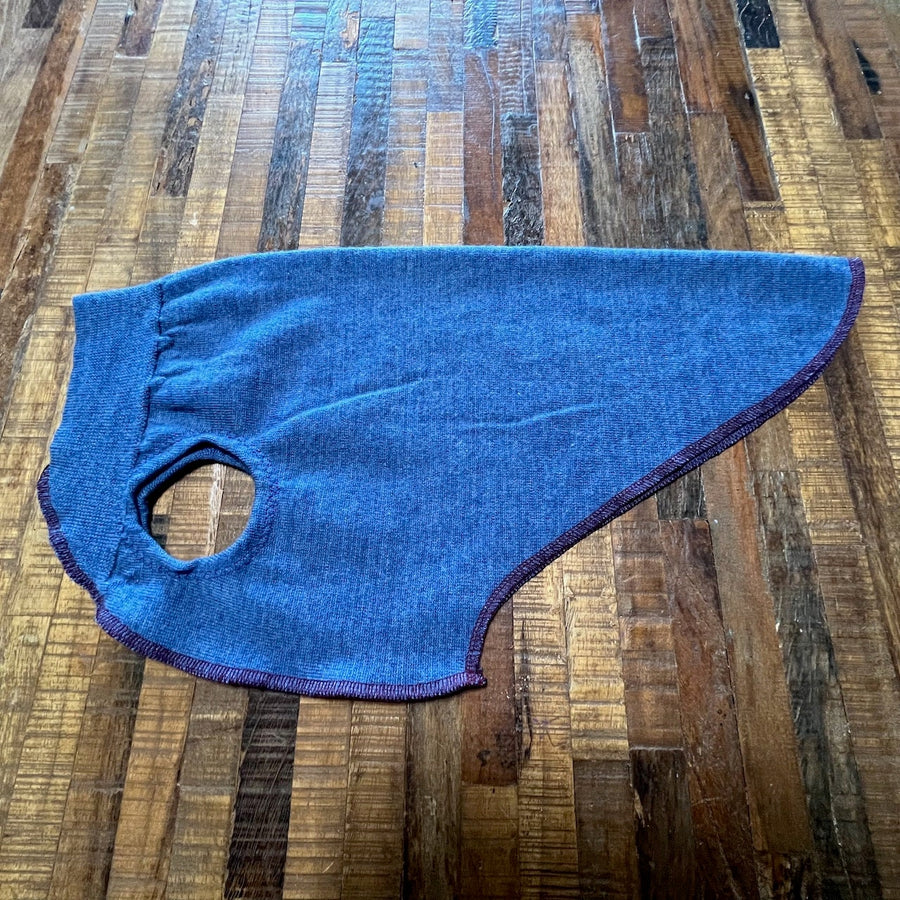 FITS 12 - 18 Pounds Long Handmade Repurposed Merino Wool Dog Sweater -  Warm Dog Coat -  Canine Cardigans