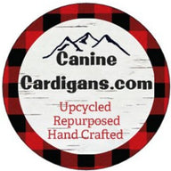 Warm Handmade Fringy Wool Dog Sweater, Canine Cardigans, FITS 12-18 Pounds Repurposed Dog Clothes