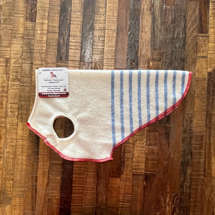 FITS 6-10 Pounds - REPURPOSED Cashmere Dog Shirt - Small Dog Clothes -Canine Cardigans