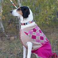 Angora Dog Sweater, Fancy Dog Coat, Dog Jacket,  FITS 25 - 40 Pounds -  Repurposed Petwear - Canine Cardigans