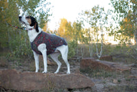 Angora Dog Sweater, Fancy Dog Coat, Dog Jacket,  FITS 25 - 40 Pounds -  Repurposed Petwear - Canine Cardigans