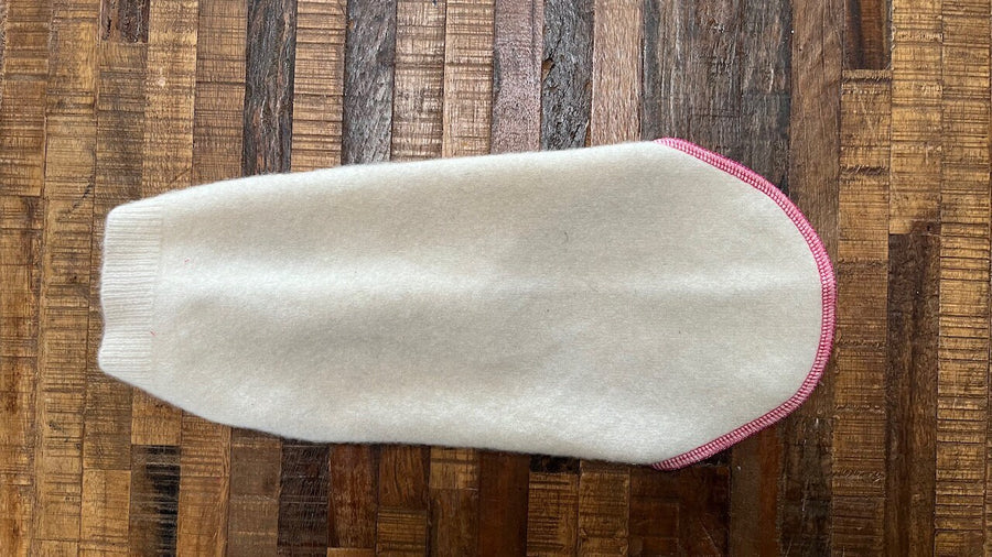 Hand Made Warm Dog Sweater for Little Dog - Fits 4 - 6 Pounds LONG - Canine Cardigans