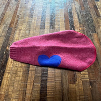 Handmade Wool Blend Dog Shirt - Little Dog Sweater - FITS 4 - 6 LONG Pounds - Canine Cardigans