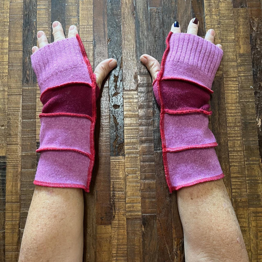 Hand Made Arm Warmers - Writing Gloves - Peasant Mittens - Boho Gloves