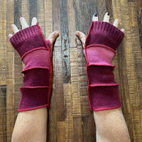 Hand Made Arm Warmers - Writing Gloves - Peasant Mittens - Boho Gloves