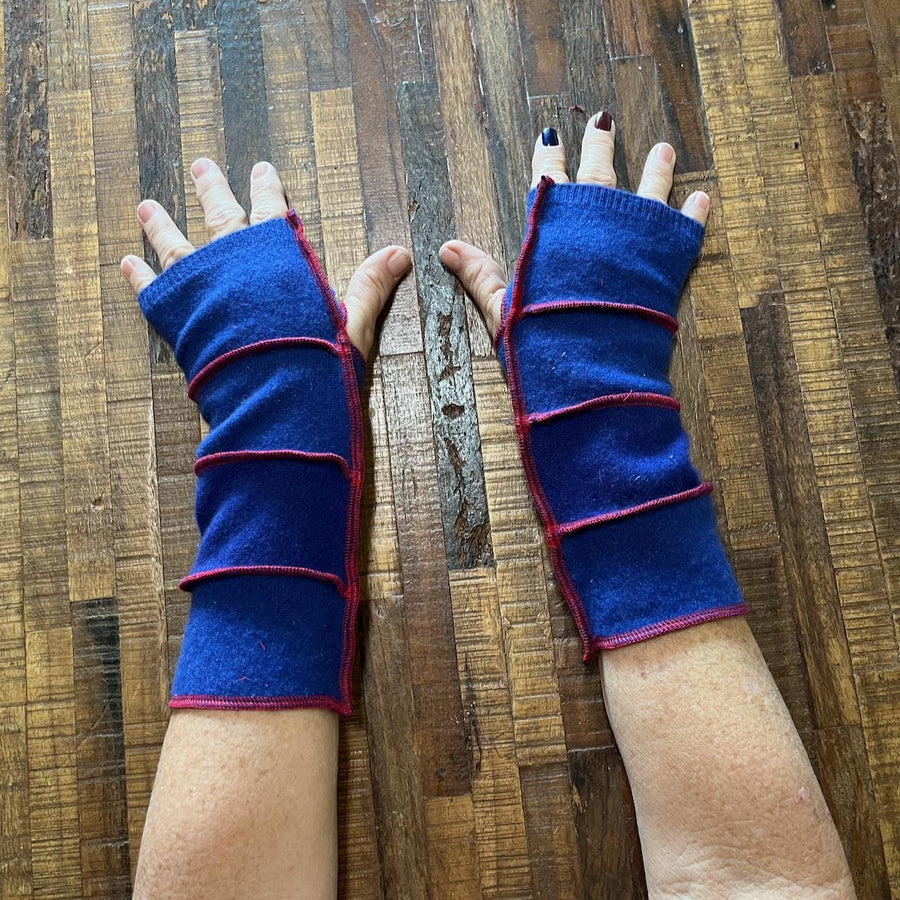 Handmade Arm Warmers - Writing Gloves - Peasant Mittens - Boho Gloves Gift for Dogwalker
