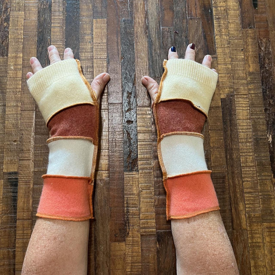 Handmade Arm Warmers - Writing Gloves - Peasant Mittens - Boho Gloves - Gift for Friend