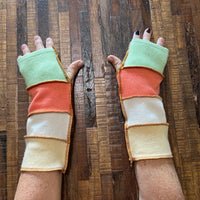 Handmade Arm Warmers - Writing Gloves - Peasant Mittens - Boho Gloves
