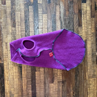 Canine Cardigans Dog Sweater - Purple Cashmere Dog Coat - FITS 8 - 13  Pounds LONG - REPURPOSED - Upcycled -  Canine Cardigans