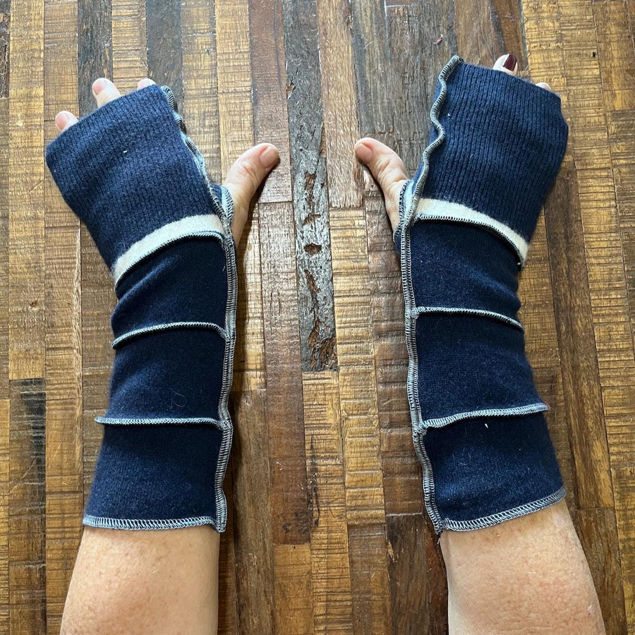 Punk Arm Warmers - Dog Walker Mittens - Writing Gloves - Peasant Gloves