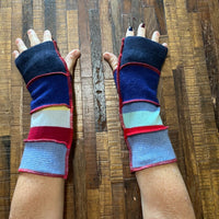 Handmade CASHMERE  Arm Warmers - FITS Larger Arms - Writing Gloves