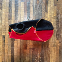 Handmade LITTLE Dog Sweater - Repurposed Sweater Dog Coat - FITS 6 - 10 Pounds LONG  - Canine Cardigans