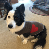 Soft Handmade  Dog Sweater - FITS 15 - 25 Pounds - Soft Dog Coat - Canine Cardigans